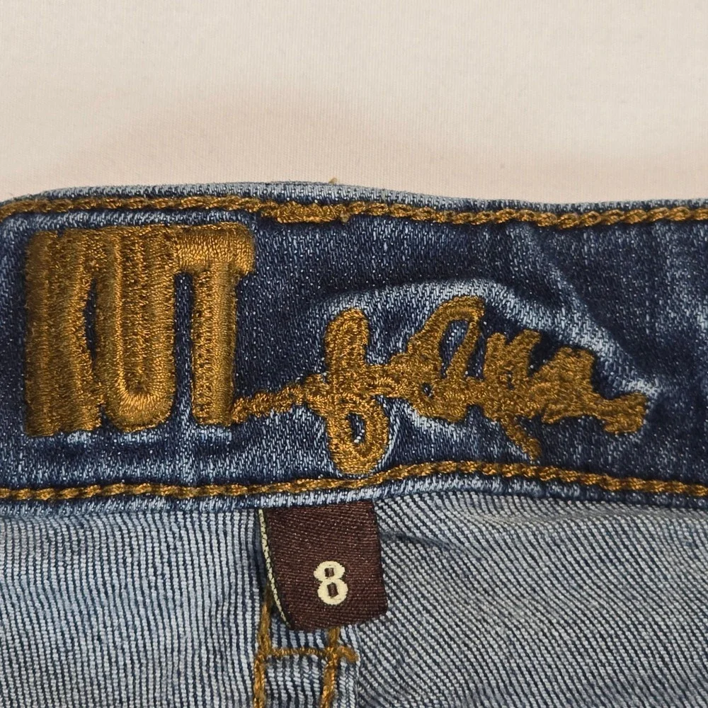 Kut from the Kloth Diana Skinny Jeans Medium Wash Blue Denim Womens 8 KP9065MA2